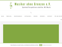 Tablet Screenshot of musikerohnegrenzen.de